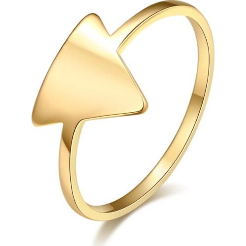 DOTIFI For Women and Men Ring Geometric Design Triangle 316L Stainless Steel Jewelry Party Gift R303