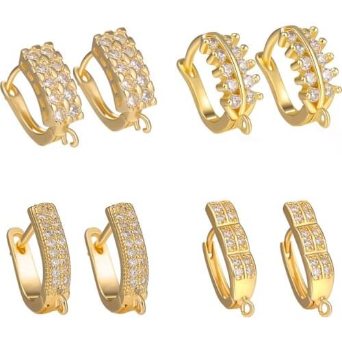 Juya DIY Schwenzy Component Supplies Handmade Leverback Basic Earring Hook Parts Accessories For Fashion Wedding Earrings Making