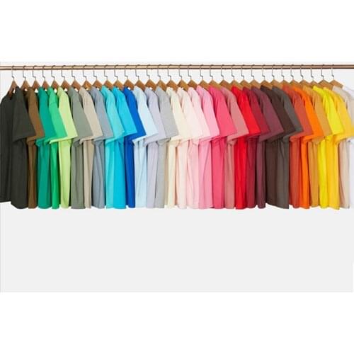 2021 Summer Fashion New Mens T Shirts Soft Comfort 100% Cotton Short Sleeve Basic Tops Tees Black White Gray Yellow Red