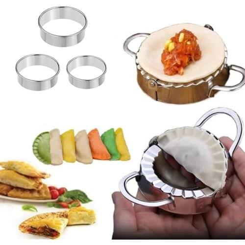 Stainless Steel Dumpling Tool Set Manual Dumpling Maker Mold Dough Press Cutter Dumpling Empanada Press Mold Kitchen Accessories