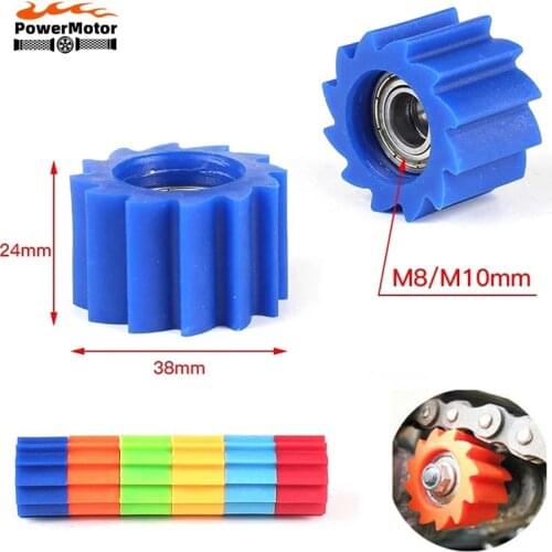 Motorbike Chain Roller M10 M8 Tensioner Pulley Wheel Guide For Yamaha Kawasaki Honda Suzuki Yzf Rmz Klx Crf Dirt Bike