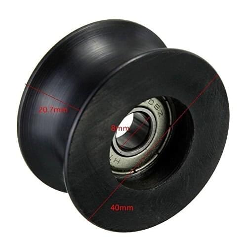 Bearing new nylon roller bearing 8mm groove guide wheel seal rail groove ball bearing wheel 8 * 40 * 20.5mm