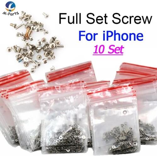 10set Full All Screws For iPhone 4 4S 5 5S 6 6S Plus 7 8 Plus X 5C With + Skid Proof Paint