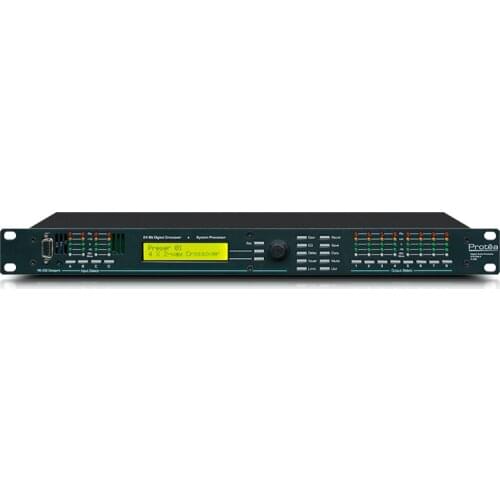 Speaker Processor 4.24C 1U Rackmount Fully Programmable 4-Input/8-Output 24-Bit Digital Audio System Processor
