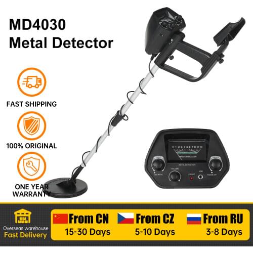 Professtional Underground Metal Detector MD4030 Pinpointer Length Adjustable Gold Detector Treasure Seeker for Treasure Search