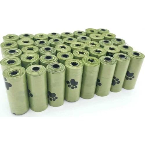 Sac A Caca Chien Biodegradable Dog Bags Poop Bag Eco-Friendly 10/12 Micron Large Cat Waste Doggie Garbage Pick Up Tools