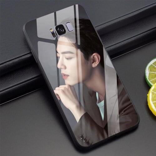 Glass Xiao Zhan Wang Yibo Phone Cover for Samsung Note 8 9 10 Plus Case A10 A20 A30 A40 A50 A60 M40 A70 S7 Edge S8 S9 S10