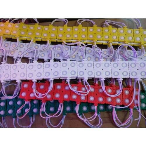 High brighter 100PCS/lot SMD 5630 4 LED Module DC12V waterproof IP68 white/warmwhite square led module lighting for sign letter