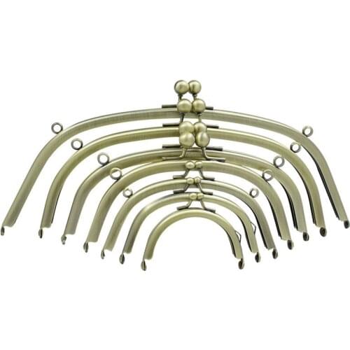 Women DIY coin bag making metal clasp smooth purse frame kiss buckle small size 10pcs/lot