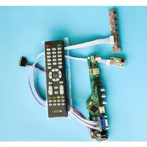 40Pin 1280*800 VGA USB AV LVDS for HSD101PWW1/HX121WX1/LTN121AT11 LED 60Hz matrix universal drive control board kit display