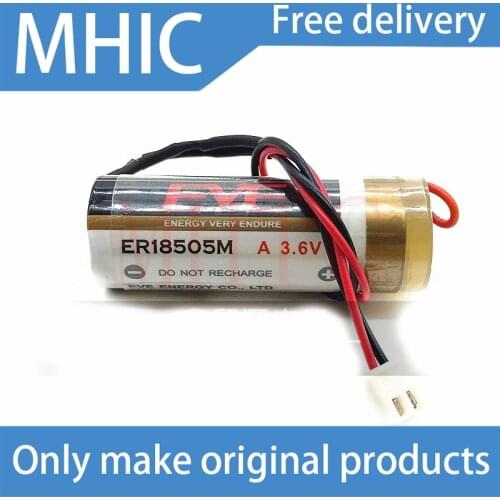 5PCS/LOT EVE YIWEI LITHIUM ENERGY ER18505M 3.6V WATER METER BATTERY LITHIUM BATTERY POWER TYPE INDUSTRIAL CONTROL PLC PLUG