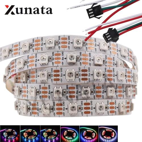DC 5V WS2812B LED Strip IP21 No Waterproof Full Color Flexibler Tape LED Light Strip 30LEDs/m 60LEDs/m