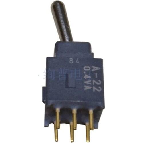 A22AP A-22AP DPDT On-On 0.4VA Small Toggle Switch NKK Switch