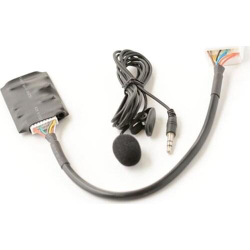 12V Car DC Bluetooth Interface Adapter Music Module Radio Stereo Aux Cable Adaptor Module With Mic For Honda Accord Odyssey