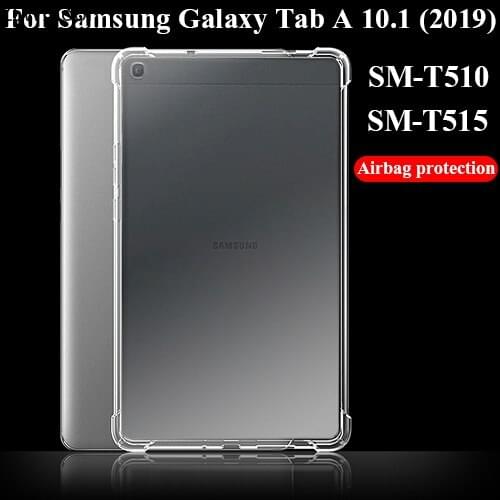 Tablet case for Samsung Galaxy Tab A 10.1' 2019 Silicone soft shell TPU Airbag cover Transparent protection bag for SM-T510/T515