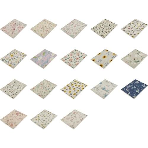 Flowers Floral Pattern Home Decoration Products Placemats Pad on The Table Individual Tablecloth Onderzetter Coasters Mats