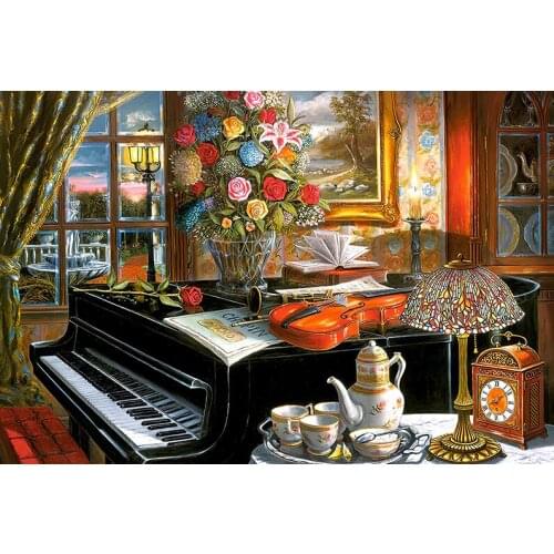 Attic The wooden puzzle 1000 pieces ersion jigsaw puzzle white card adult childrens educational toys