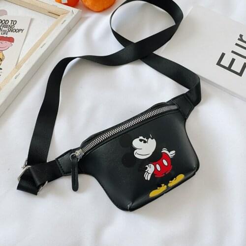 Disney pu cartoon girl boy messenger bag minnie mickey mouse shoulder bag fashion handbag coin bag