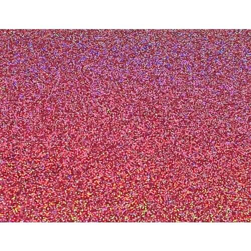 Acrylic/PMMA 2-Sided Holographic Glittering Sheets 3.0mm for Jewelries, Crafts, Art Works, Decoration - Pink Golden (PG9110H)
