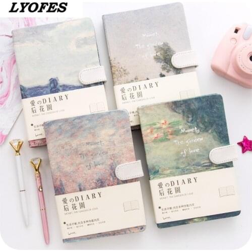 Kawaii Notebook Notepads Stationery A5 Magnetic Buckle Budget Book Agenda Planner Notebooks and Journals School Office Supplies