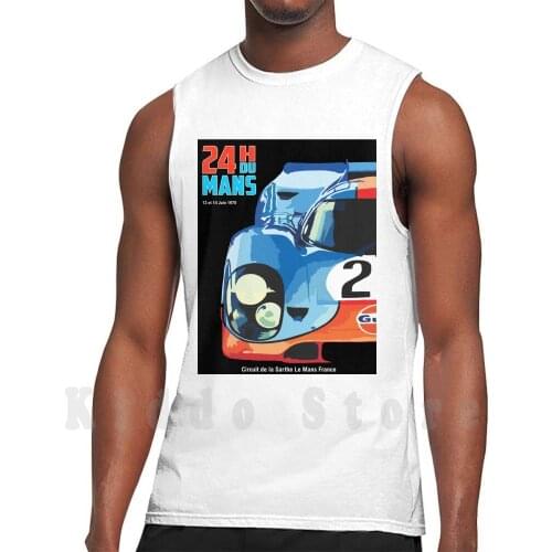 Le Mans 24 Hours Print From 1970 tank tops vest sleeveless Le Mans Sportscars Mancave Art Motorsport