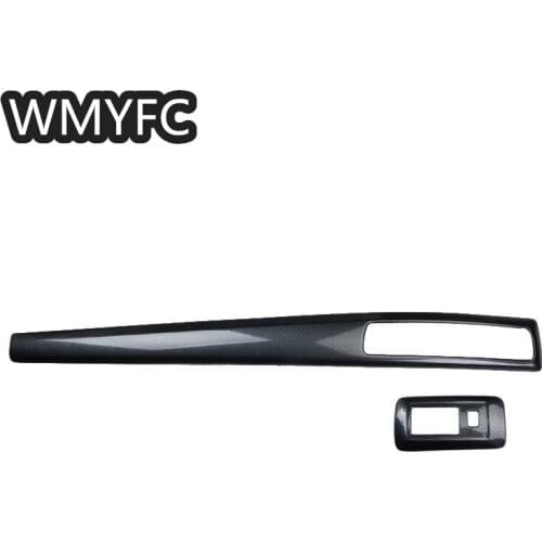 LHD Car Dashboard Center Control Edge Trim Cover Interior Garnish Sticker Strips For Mazda CX-5 CX5 2013 2014