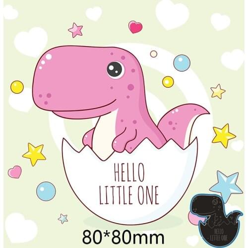 Metal Cutting Dies Dinosaur Eggshell Baby New Scrapbook paper Decoration Embossing DIY Paper Card Craft 80*80mm