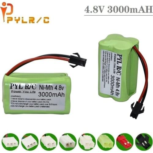 T Model 4*AA NIMH 4.8V 3000mAh Battery For RC Cars Ship Tanks Robot Trucks AA 4.8V rechargeable batteries group for RC toys Gun