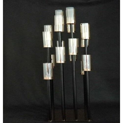 New Wedding Centerpiece Tall Acrylic cup Candelabra Crystal black Wedding Candle Holder yudao18
