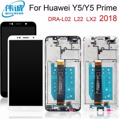 New 5.45" For Huawei Y5 2018 / Y5 prime 2018 LCD Display+Touch Screen Digitizer Assembly For Huawei Y5 Pro 2018 LCD With Frame
