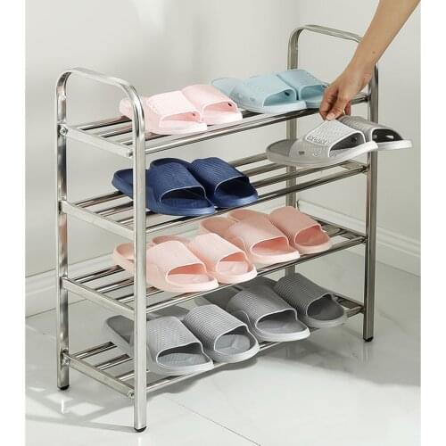 Shoe Rack Organizer 4 Tier Layer Shelf Holder Closet Space Saving Holds 16 Pairs