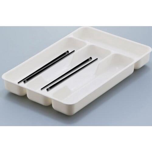 Cutlery Organizer Box Kitchen Drawer Organizer Separation Finishing Storage Box Spoon Knife Fork Eco-Friendly PP Tray