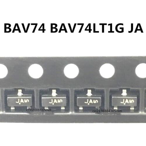 Original 100pcs/ BAV74 BAV74LT1G JA SOT23