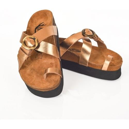 Moosefield Genuine leather Comfortable eva sole for the new 2021 summer season Orthopedic anti-slip Womens slippers