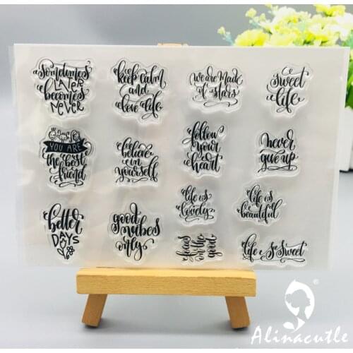 CLEAR STAMPS Follow Your Heart Scrapbooking Handmade Card Album Paper Craft Rubber Transparent Silicon Stamp AlinaCraft