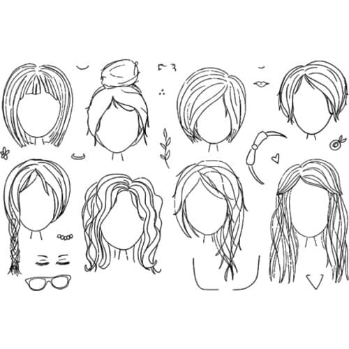 Girl Clear Silicone Stamps for DIY Scrapbooking/Card Making/Kids Christmas Decoration Supplies Popular A1368