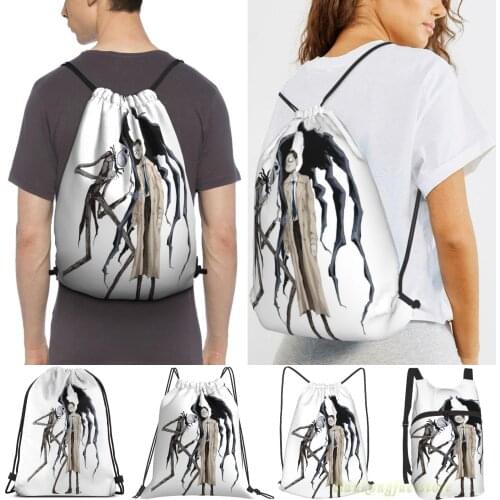 Unisex Drawstring Bags Jack And Castiel Women Drawstring Backpacks Men Outdoor Travel Backpacks Training Fitness Bag