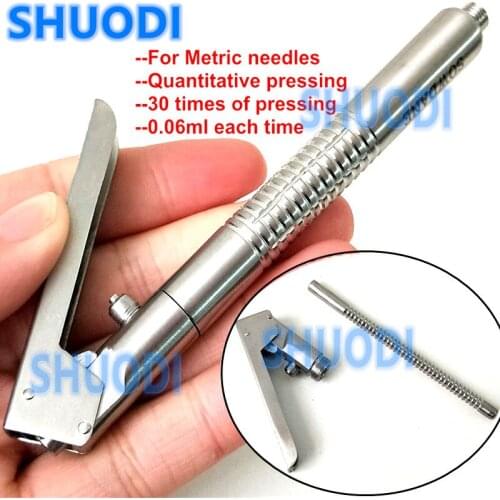 Dental Stainless steel INTRALIGAMENTAL Quantitative Press Type Syringe Dental Surgical Instrument 1.8ml Dental Surgery Tool