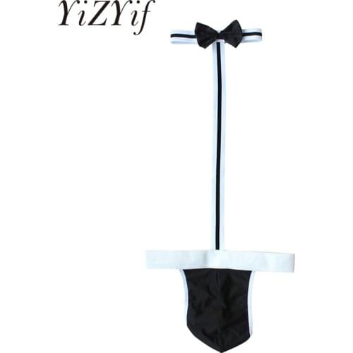 Bikini Thong Bodysuits Adult Mens Sexy Collared Thong Mankini Costume Swimsuit Swimwear Thong Underwear Sexy Costume Nightwear