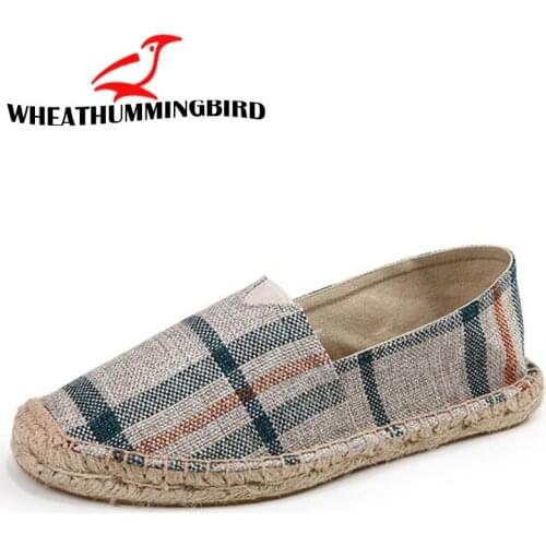 Summer Male Black Canvas Shoes Fisherman Linen shoes Ethnic Fashion Men Loafers Shoes Korea Flat driving boat Shoes LA-08