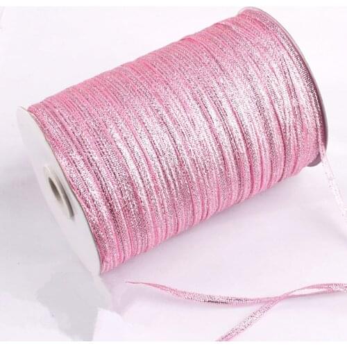 100yards/lot) 1/4'' (6mm) polyester Pink ribbon Christmas packaging ribbon high-grade quality squares ribbons