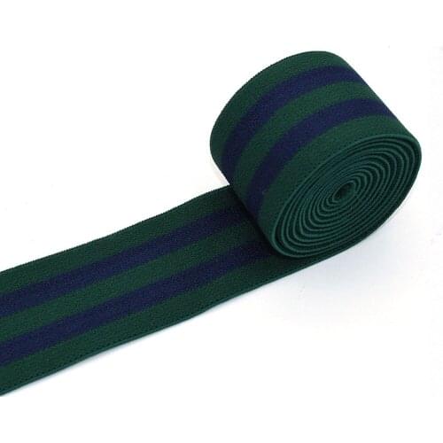 1.5" Green Elastic Jacquard Elastic band Clothing accessories Elastic Bag Webbing DIY Garment Textile Sewing 38mm strap webbing