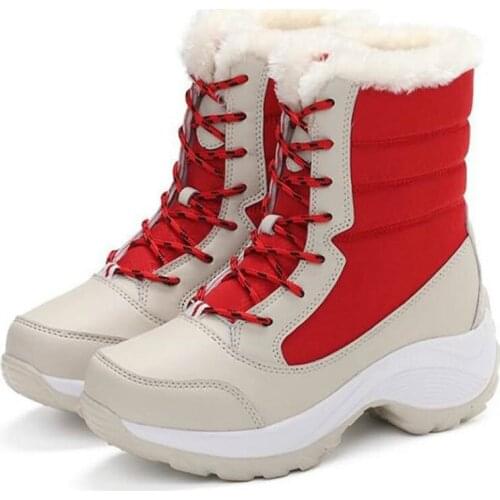 Dropshipping Big Size Winter Women Snow Boots Winter Women Keep Warm Shoes Autumn Female Mid-Calf Platform Boot 2018 Woman Shoes