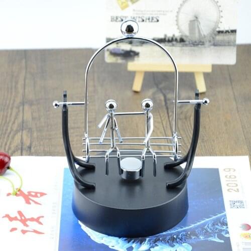 1PC Swing Metal Instrument Perpetual Wiggler Scientific Experiments Newton Cradle Energy Science Model Gift Ornaments ELZ 010