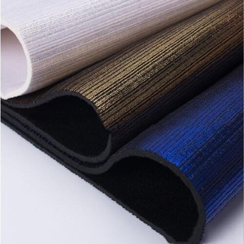 4 yards Striped polyester rubber composite waterproof neoprene, shoe material, childrens schoolbag, cup cover, apparel fabric