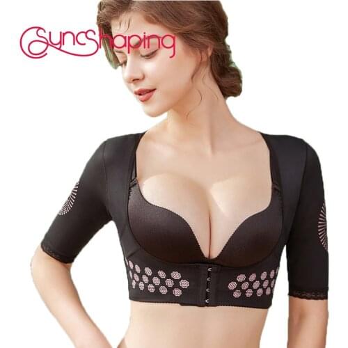 Lightweight Caffeine Chest Gathered Breast Support Liposuction Holder Bra Lift Beautiful Back Under Bust Thin Arm Correction