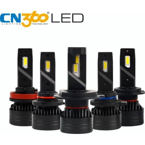 CN360 2pcs H7 LED Headlight Bulb H4 9003 HB2 H11 9005 HB3 9006 HB4 CANBUS Headlamp Mini High power 45W 10000LM Super Brightnss