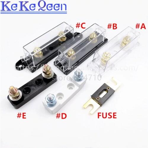 ANL fuse holder Bolt-on Fuse Automotive Fuse Holder with fuse 30A 40A 50A 60A 80A 100A 120A 160A 225A 275A 300A 400A 450A 500A