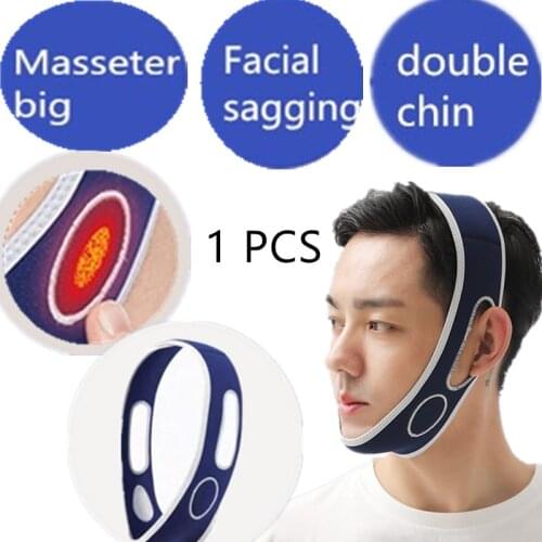 Elastic Face Slimming Durable Facial Face-lift Man V Face Chin Cheek Facial Massage Heat Up Thin Face Bandage