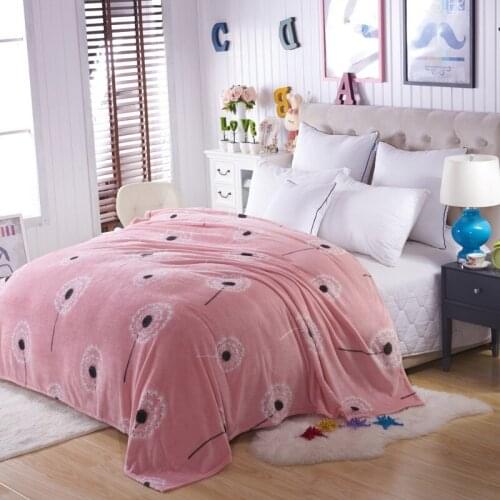 Flannel Blanket Flannel-lankets Coral Cushions Spring And Autumn Thickened Warm Soft Skin-friendly Colorfast Anti-Pilling Plush